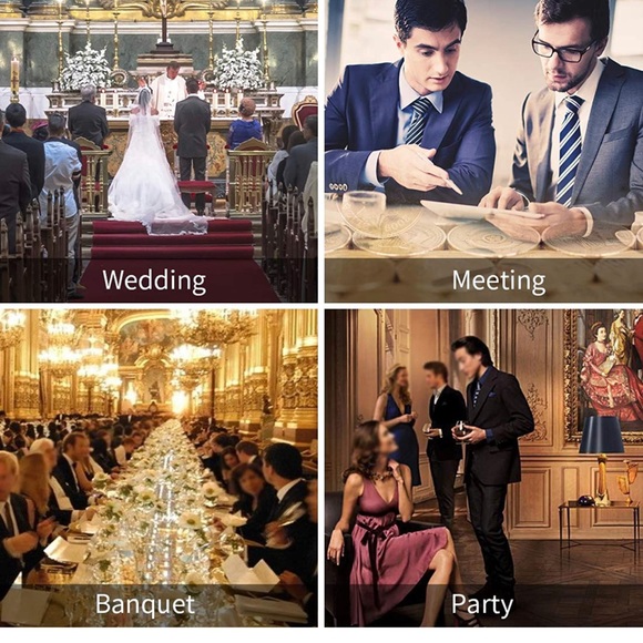 Mens Two Button Notch Lapel Slim Fit 3 Piece Suit Blazer Jacket Tux Vest - Picture 2 of 7